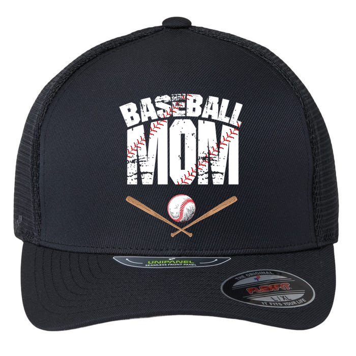 Baseball Mom mother day Flexfit Unipanel Trucker Cap