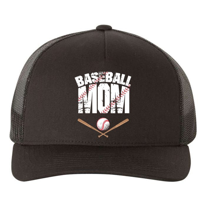 Baseball Mom mother day Yupoong Adult 5-Panel Trucker Hat