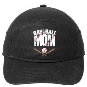 Baseball Mom mother day 7-Panel Snapback Hat