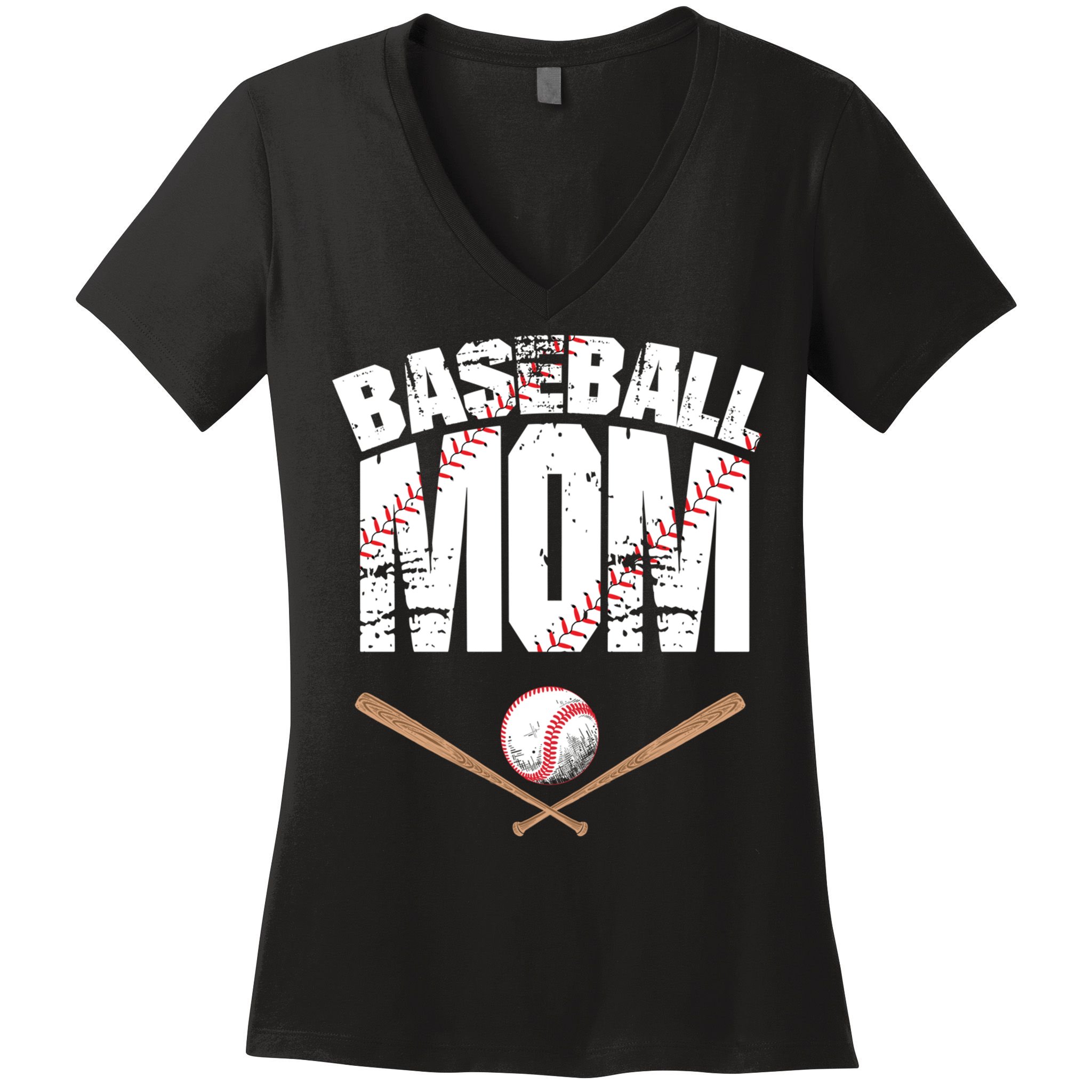 Baseball Mom mother day Women's V-Neck T-Shirt