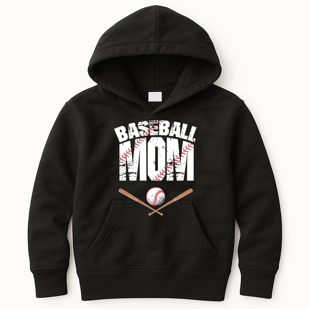 Baseball Mom mother day Kids Hoodie