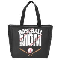 Baseball Mom mother day Zip Tote Bag