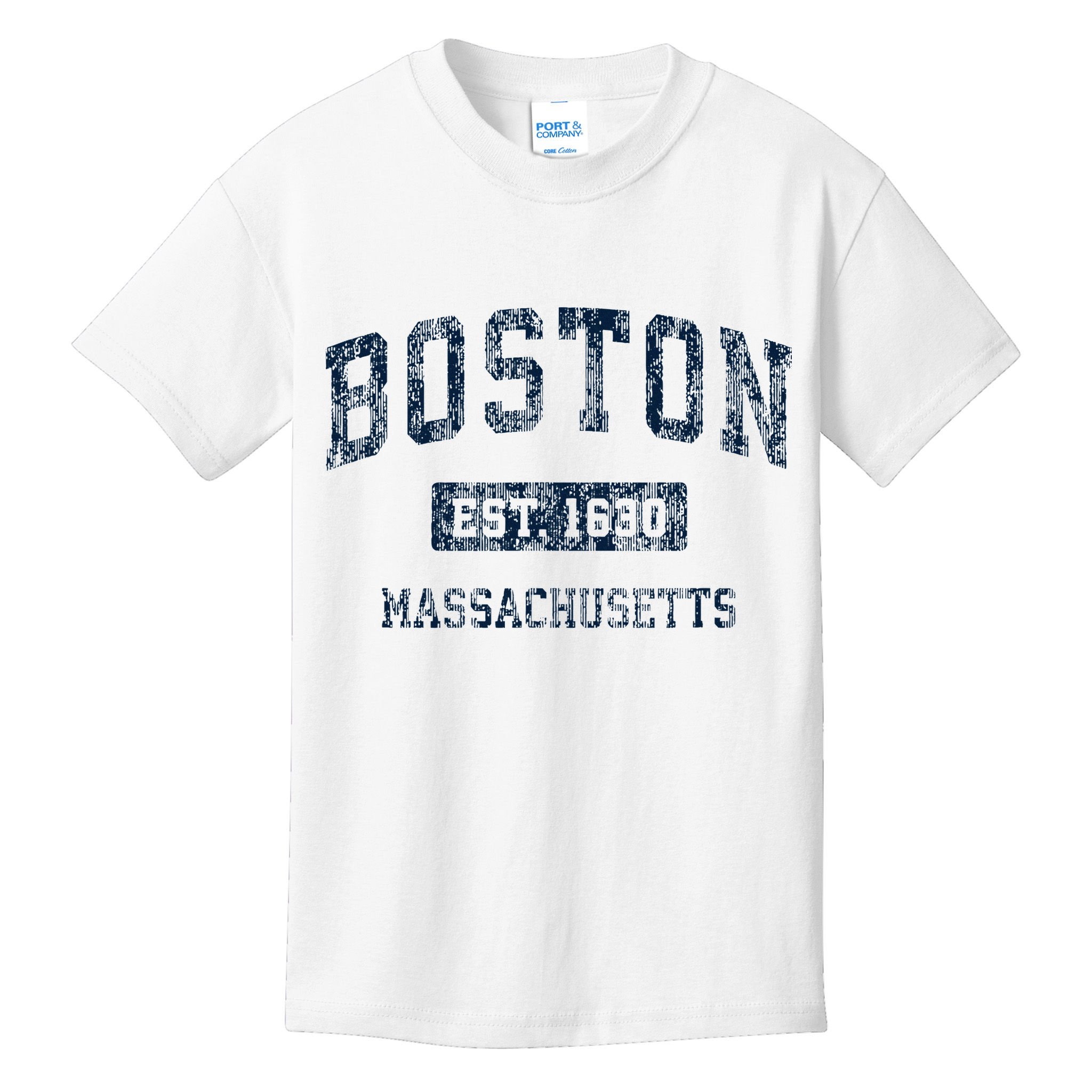 Boston Massachusetts Ma Vintage Sports Design Kids T-Shirt