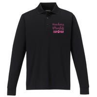 Badass Mastiff Mom Funny Dog Lover Pet Owner Performance Long Sleeve Polo