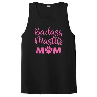 Badass Mastiff Mom Funny Dog Lover Pet Owner PosiCharge Competitor Tank