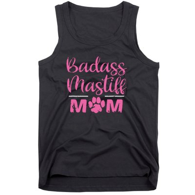 Badass Mastiff Mom Funny Dog Lover Pet Owner Tank Top