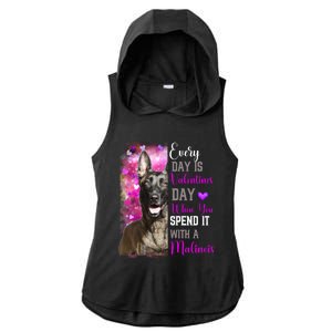 Belgium Malinois Mom Funny Valentines Day Dog Lovers Gift Ladies PosiCharge Tri-Blend Wicking Draft Hoodie Tank