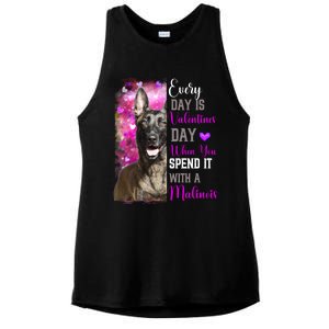 Belgium Malinois Mom Funny Valentines Day Dog Lovers Gift Ladies PosiCharge Tri-Blend Wicking Tank