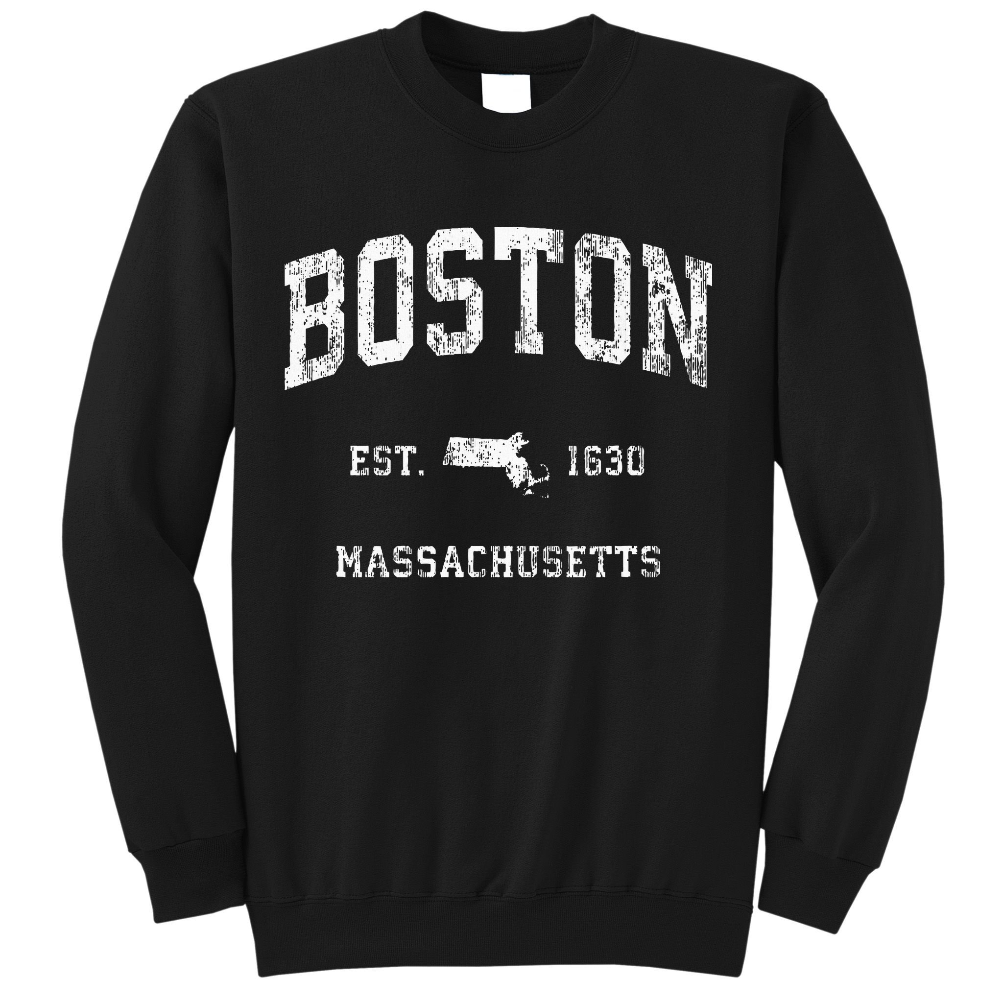 Boston Massachusetts Ma Vintage Athletic Sweatshirt