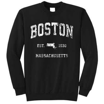 Boston Massachusetts Ma Vintage Athletic Sweatshirt