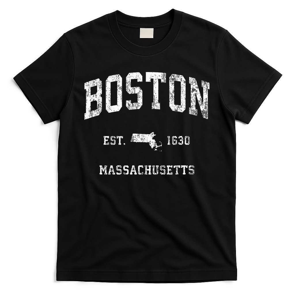 Boston Massachusetts Ma Vintage Athletic T-Shirt