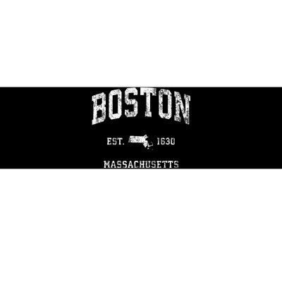 Boston Massachusetts Ma Vintage Athletic Bumper Sticker