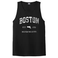 Boston Massachusetts Ma Vintage Athletic PosiCharge Competitor Tank