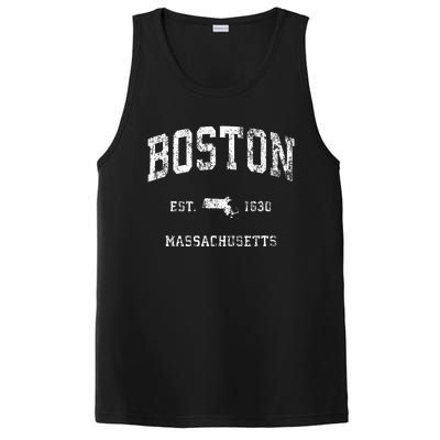 Boston Massachusetts Ma Vintage Athletic PosiCharge Competitor Tank