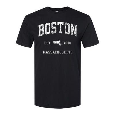 Boston Massachusetts Ma Vintage Athletic Softstyle CVC T-Shirt