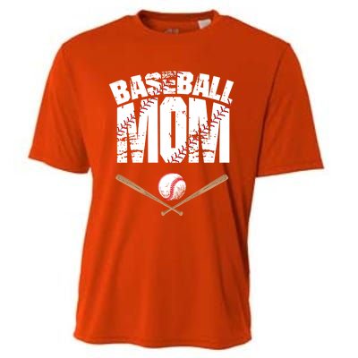 Baseball Mom Mother Day Funny Gift Cooling Performance Crew T-Shirt