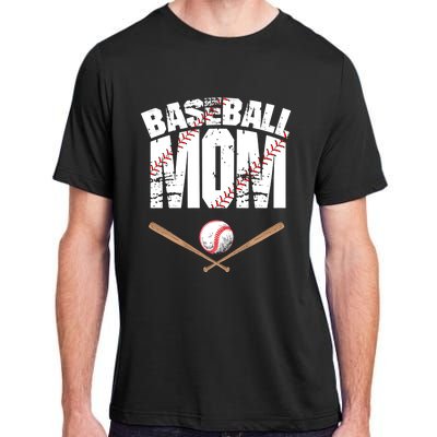 Baseball Mom Mother Day Funny Gift Adult ChromaSoft Performance T-Shirt