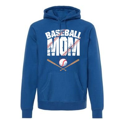 Baseball Mom Mother Day Funny Gift Premium Hoodie