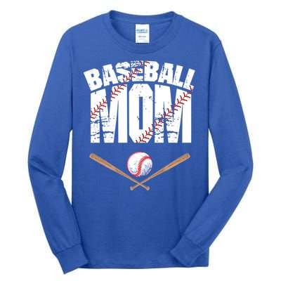 Baseball Mom Mother Day Funny Gift Tall Long Sleeve T-Shirt