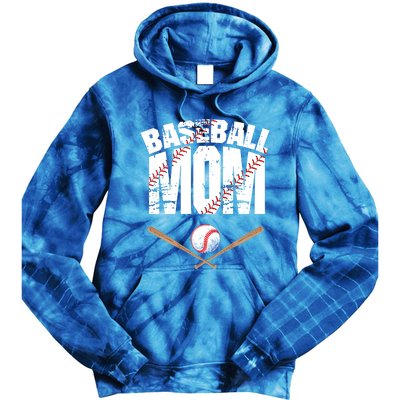 Baseball Mom Mother Day Funny Gift Tie Dye Hoodie