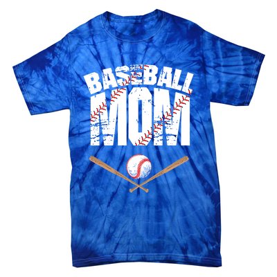 Baseball Mom Mother Day Funny Gift Tie-Dye T-Shirt