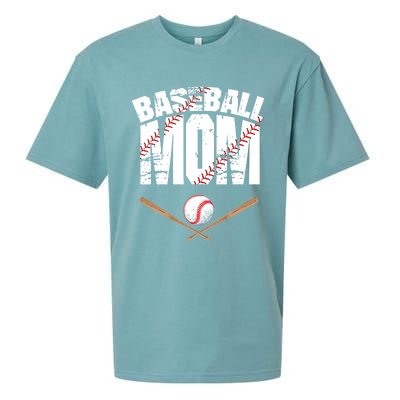 Baseball Mom Mother Day Funny Gift Sueded Cloud Jersey T-Shirt