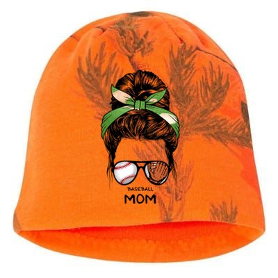 Baseball Mom Messy Bun Mom Life Mother's Day Kati - Camo Knit Beanie