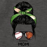 Baseball Mom Messy Bun Mom Life Mother's Day Vector Backpack