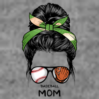 Baseball Mom Messy Bun Mom Life Mother's Day Doggie Tank