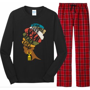 Black Magic Mad Hustle Dope Soul Black History Great Gift Long Sleeve Pajama Set