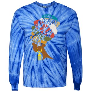 Black Magic Mad Hustle Dope Soul Black History Great Gift Tie-Dye Long Sleeve Shirt