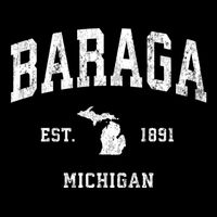 Baraga Michigan Mi Vintage Athletic Sports Doggie Tank