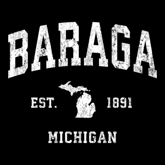 Baraga Michigan Mi Vintage Athletic Sports Doggie Tank
