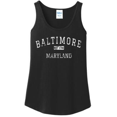 Baltimore Maryland MD Vintage Ladies Essential Tank