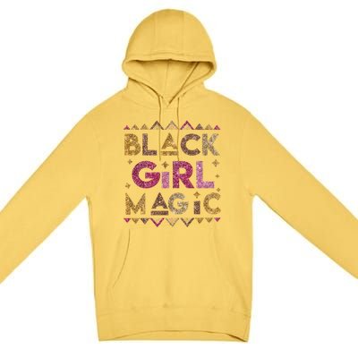 Black Magic Melanin Black History Month Glitter Gift Premium Pullover Hoodie