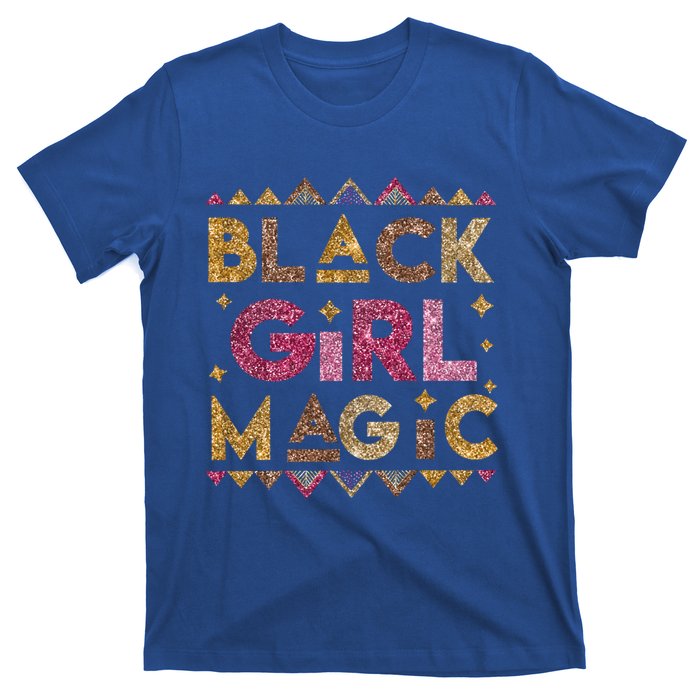 Black Magic Melanin Black History Month Glitter Gift T-Shirt