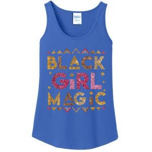 Black Magic Melanin Black History Month Glitter Gift Ladies Essential Tank