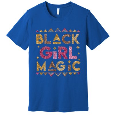 Black Magic Melanin Black History Month Glitter Gift Premium T-Shirt