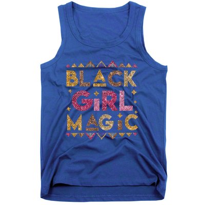 Black Magic Melanin Black History Month Glitter Gift Tank Top