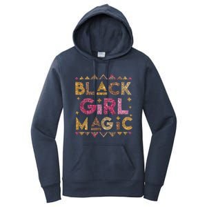 Black Magic Melanin Black History Month Glitter Gift Women's Pullover Hoodie