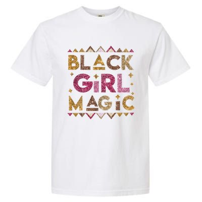 Black Magic Melanin Black History Month Glitter Gift Garment-Dyed Heavyweight T-Shirt