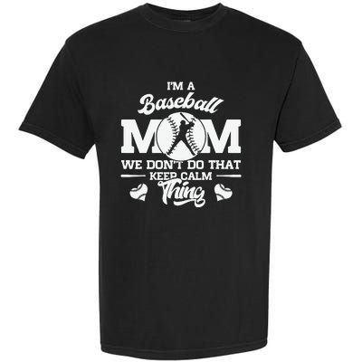 Baseball Mom Mother of Baseball Players for Mother's Day Garment-Dyed Heavyweight T-Shirt