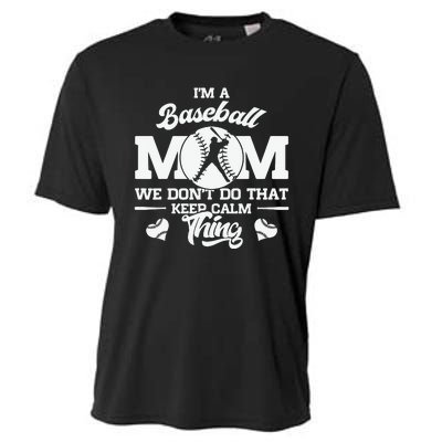 Baseball Mom Mother of Baseball Players for Mother's Day Cooling Performance Crew T-Shirt