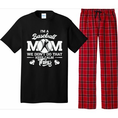 Baseball Mom Mother of Baseball Players for Mother's Day Pajama Set