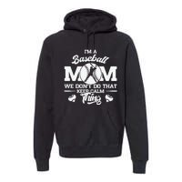 Baseball Mom Mother of Baseball Players for Mother's Day Premium Hoodie