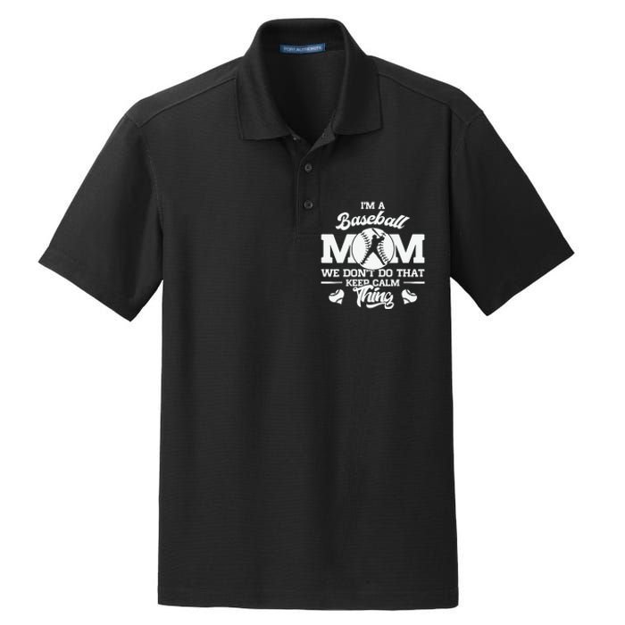 Baseball Mom Mother of Baseball Players for Mother's Day Dry Zone Grid Polo