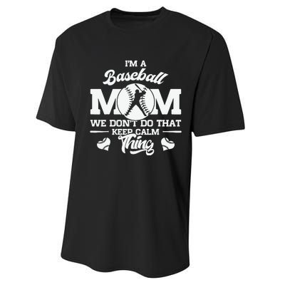 Baseball Mom Mother of Baseball Players for Mother's Day Performance Sprint T-Shirt