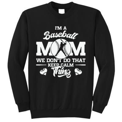 Baseball Mom Mother of Baseball Players for Mother's Day Tall Sweatshirt