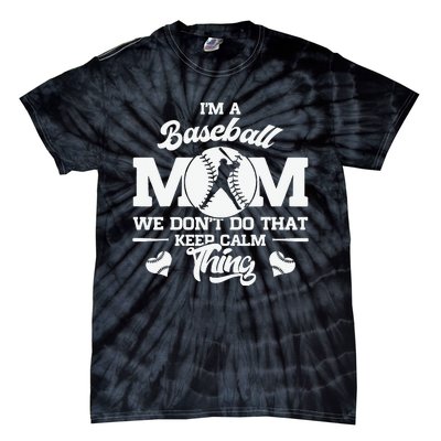 Baseball Mom Mother of Baseball Players for Mother's Day Tie-Dye T-Shirt