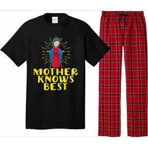 Blessed Mother Mary Knows Best Catholic Mother's Day Pajama Set